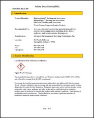 safety data sheets for excel deck products